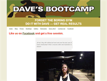 Tablet Screenshot of davesbootcamp.com.au